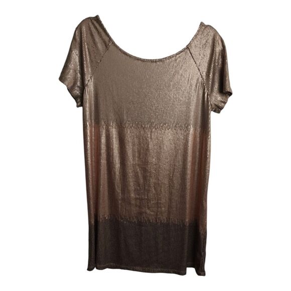 Free People Gold Sequin Mini Dress - Picture 3 of 13